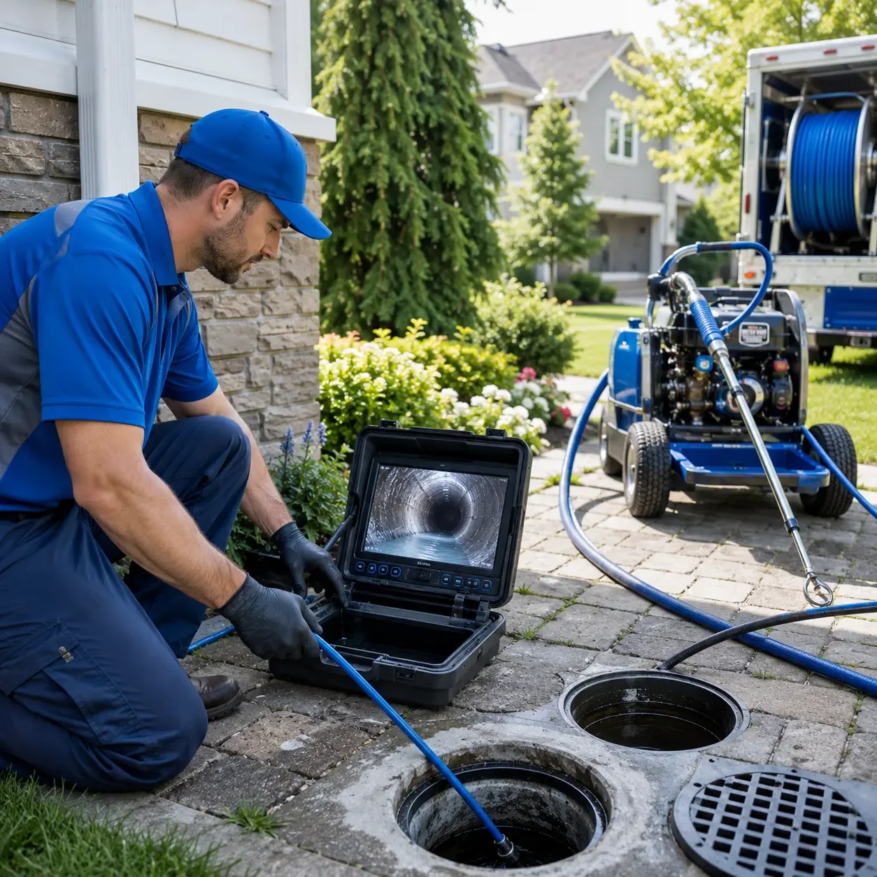 Outdoor drain cleaning professionals serving Six Lakes, MI